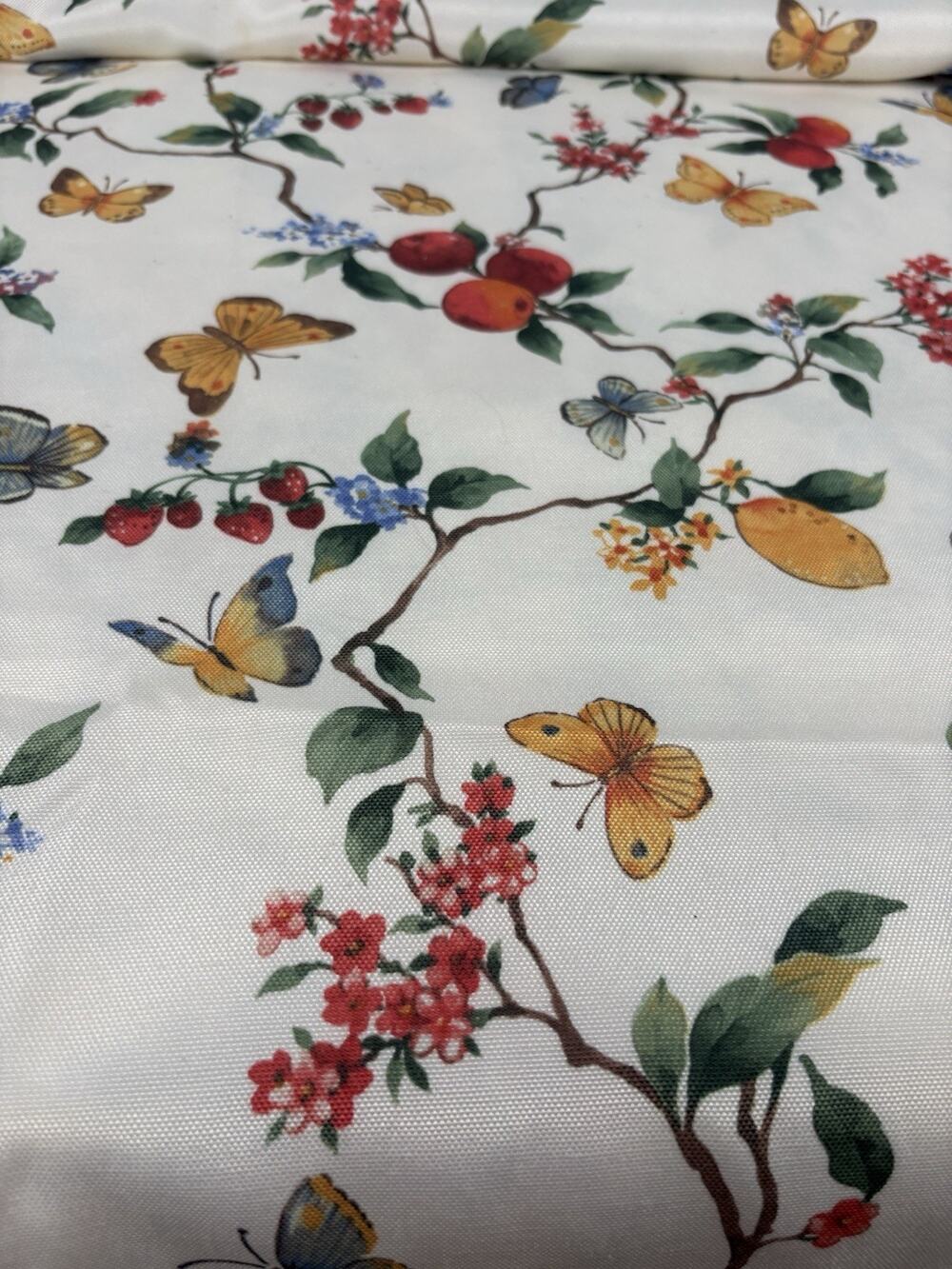 Fabric Polyester Tablecloth 60X100” Floral Garden Fruit